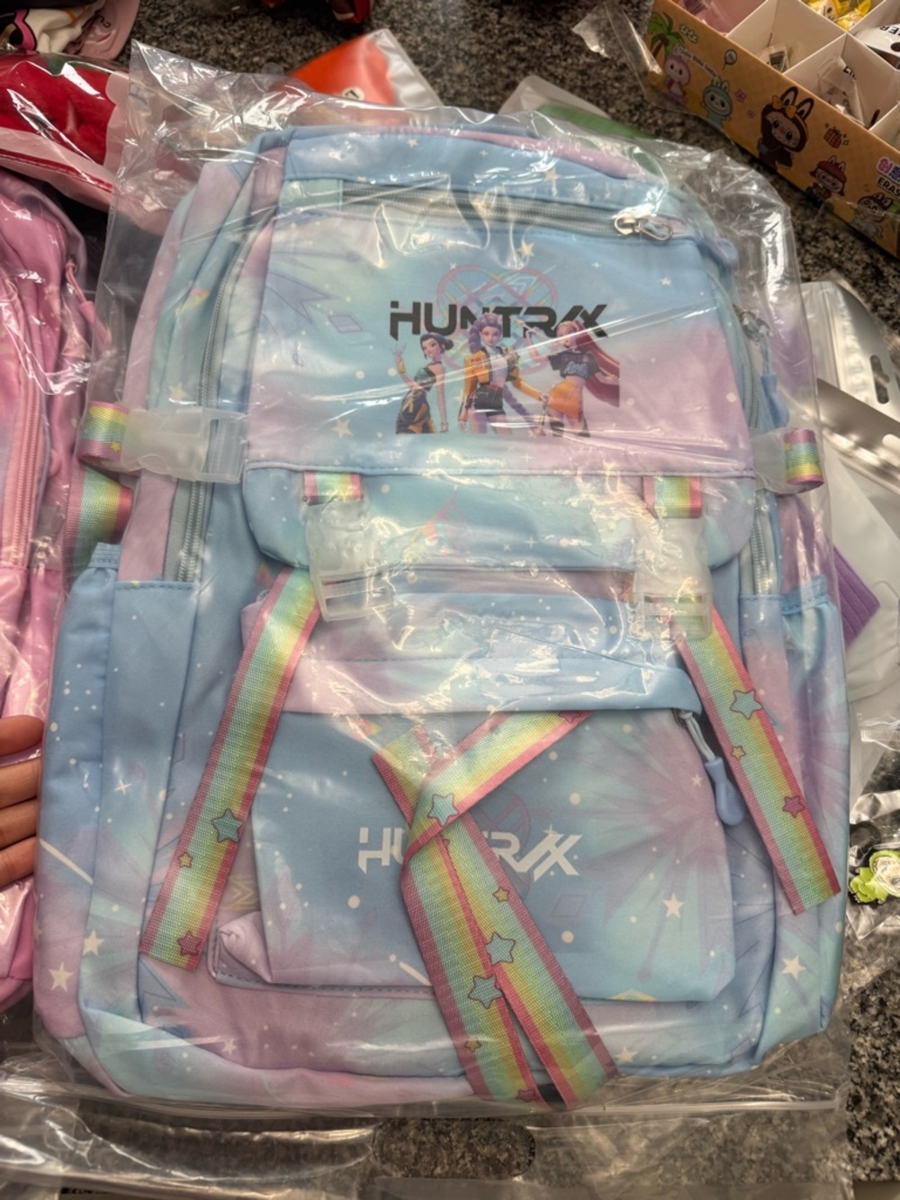 HUNTRX Pastel Rainbow Star Backpack
